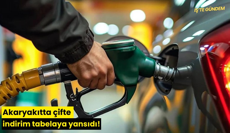 Akaryakıtta çifte indirim tabelaya yansıdı!