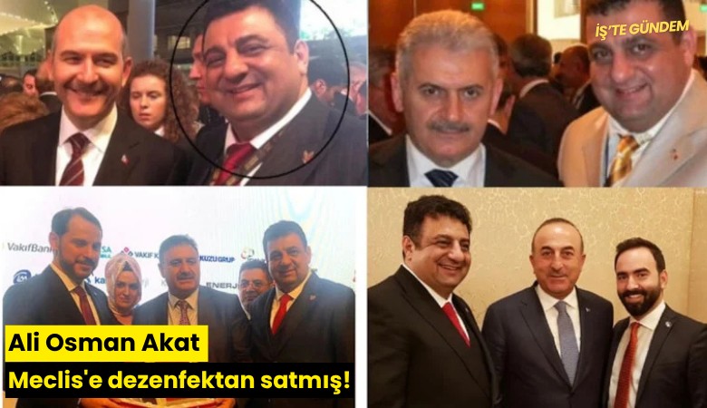 Ali Osman Akat Meclis'e dezenfektan satmış!