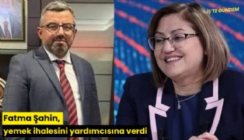 Fatma Şahin, yemek ihalesini yardımcısına verdi