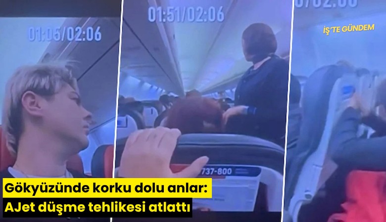 Gökyüzünde korku dolu anlar: AJet düşme tehlikesi atlattı