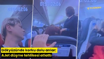 Gökyüzünde korku dolu anlar: AJet düşme tehlikesi atlattı