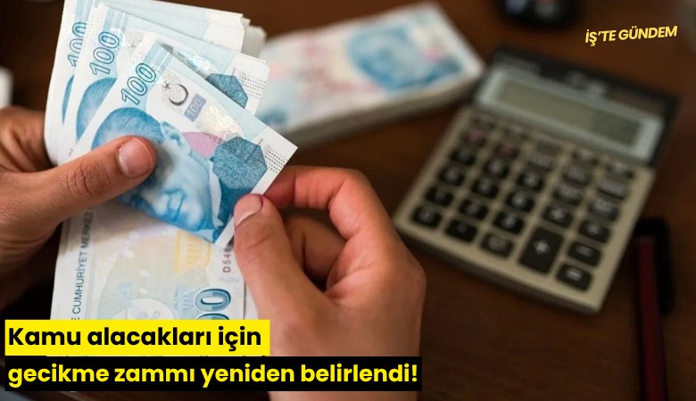 Kamu alacakları için gecikme zammı yeniden belirlendi!
