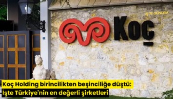 Koç Holding birincilikten beşinciliğe düştü: İşte Türkiye'nin en değerli şirketleri