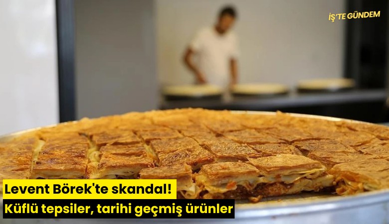 Levent Börek'te skandal! Küflü tepsiler, tarihi geçmiş ürünler