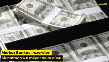 Merkez Bankası rezervleri bir haftada 6.8 milyar dolar düştü