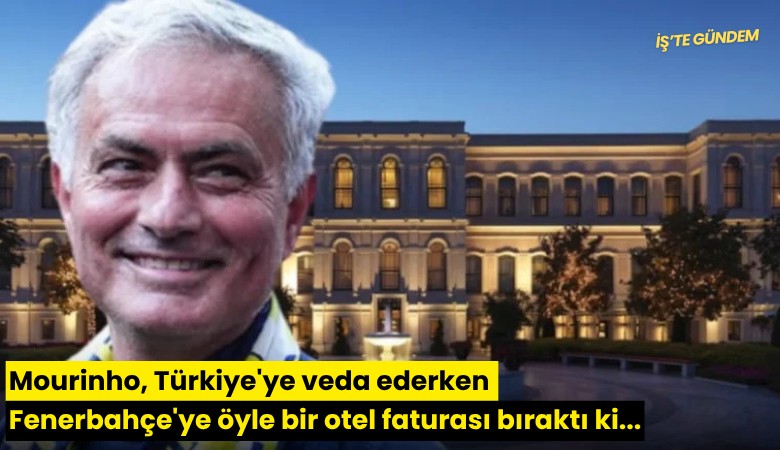 Mourinho, Türkiye'ye veda ederken Fenerbahçe'ye öyle bir otel faturası bıraktı ki...