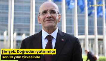 Şimşek: Doğrudan yatırımlar son 10 yılın zirvesinde