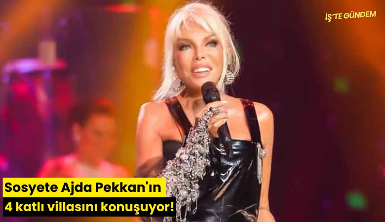 Sosyete Ajda Pekkan'ın 4 katlı villasını konuşuyor!