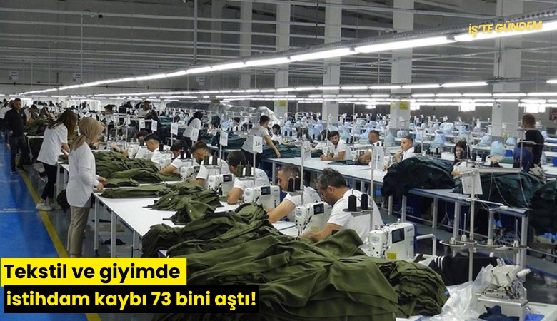 Tekstil ve giyimde istihdam kaybı 73 bini aştı!