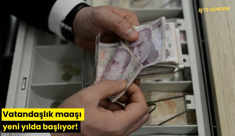 Vatandaşlık maaşı yeni yılda başlıyor!