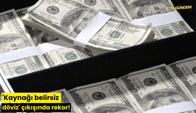 'Kaynağı belirsiz döviz' çıkışında rekor!