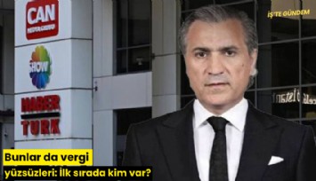 Bunlar da vergi yüzsüzleri: İlk sırada kim var?