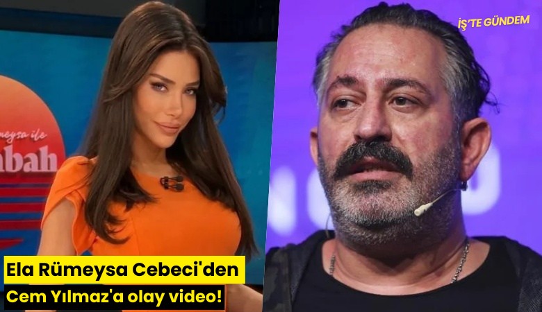Ela Rümeysa Cebeci'den Cem Yılmaz'a olay video!