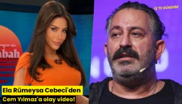 Ela Rümeysa Cebeci'den Cem Yılmaz'a olay video!