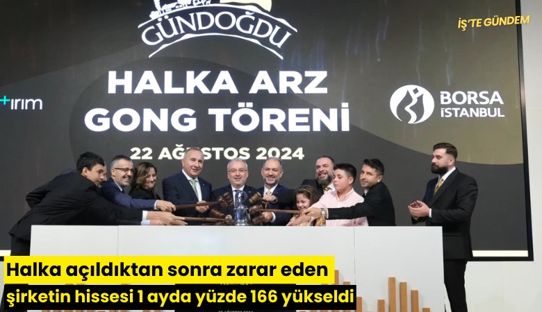 Halka açıldıktan sonra zarar eden şirketin hissesi 1 ayda yüzde 166 yükseldi