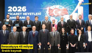 İhracatçıya 45 milyar liralık kaynak