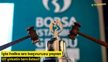 İşte halka arz başvurusu yapan 127 şirketin tam listesi!
