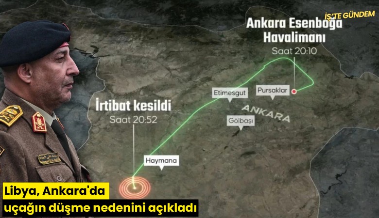 Libya, Ankara'da uçağın düşme nedenini açıkladı