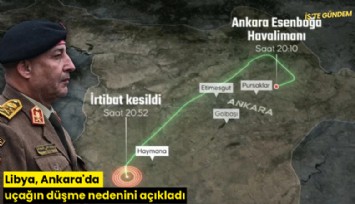 Libya, Ankara'da uçağın düşme nedenini açıkladı