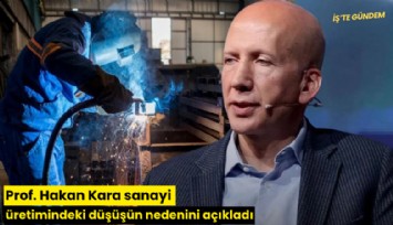 Prof. Hakan Kara sanayi üretimindeki düşüşün nedenini açıkladı