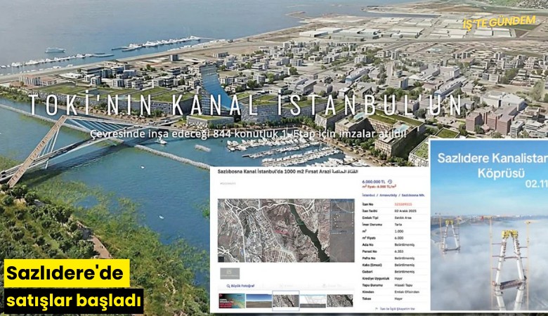 Sazlıdere'de satışlar başladı