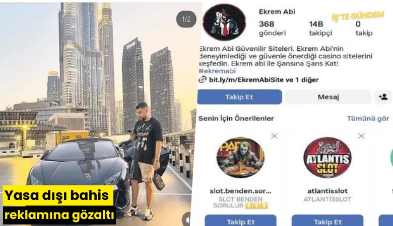 Yasa dışı bahis reklamına gözaltı