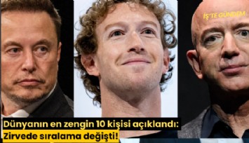 Dünyanın en zengin 10 kişisi açıklandı: Zirvede sıralama değişti!