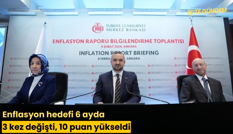 Enflasyon hedefi 6 ayda 3 kez değişti, 10 puan yükseldi