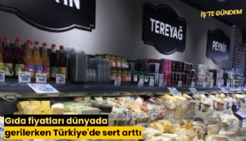 Gıda fiyatları dünyada gerilerken Türkiye'de sert arttı