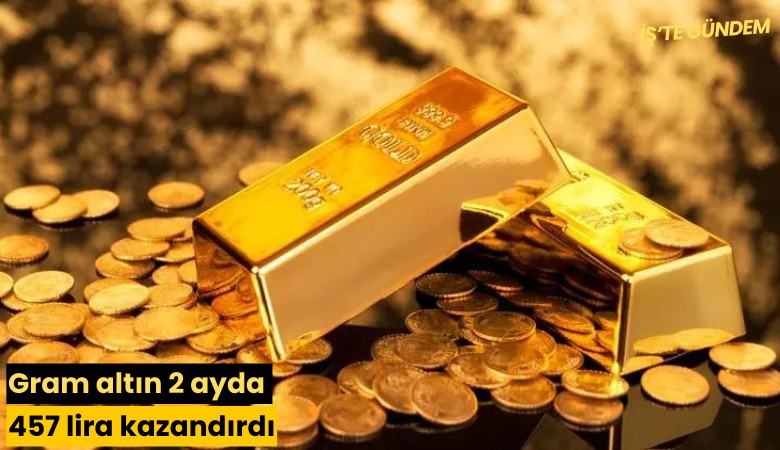 Gram altın 2 ayda 457 lira kazandırdı