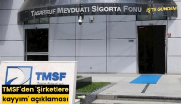 TMSF'den 'Şirketlere kayyım' açıklaması