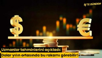 Uzmanlar tahminlerini açıkladı: Dolar yılın ortasında bu rakamı görebilir!