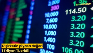 17 şirketin piyasa değeri 1 Trilyon TL eridi!