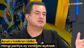 Acun'u kızdıran iddia: Hangi partiye oy verdiğini açıkladı