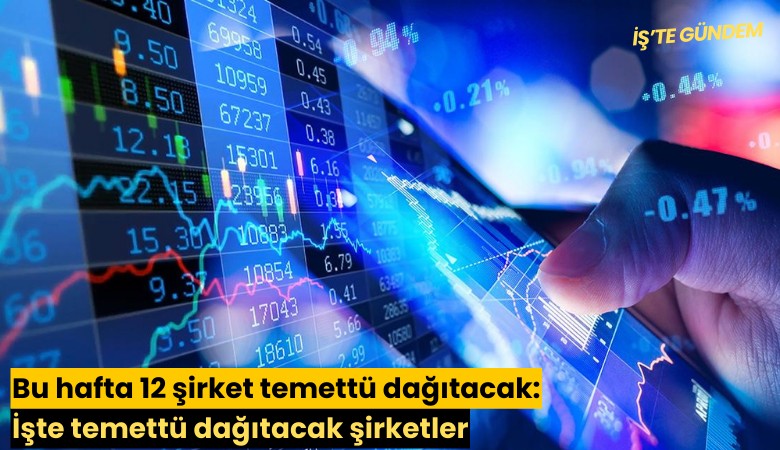 Bu hafta 12 şirket temettü dağıtacak: İşte temettü dağıtacak şirketler