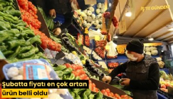 Şubatta fiyatı en çok artan ürün belli oldu