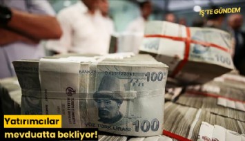 Yatırımcılar mevduatta bekliyor!