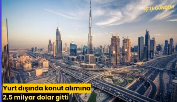 Yurt dışında konut alımına 2.5 milyar dolar gitti