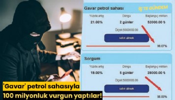 'Gavar' petrol sahasıyla 100 milyonluk vurgun yaptılar!