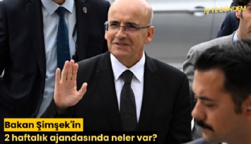 Bakan Şimşek'in 2 haftalık ajandasında neler var?