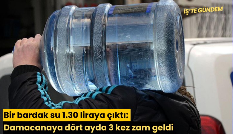 Bir bardak su 1.30 liraya çıktı: Damacanaya dört ayda 3 kez zam geldi