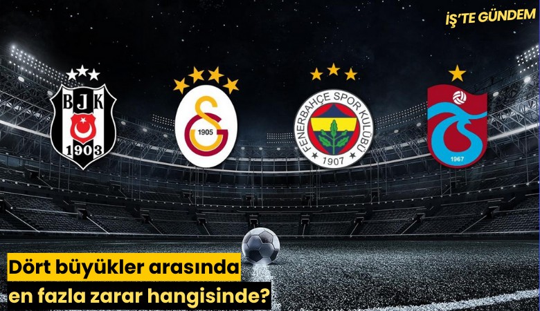 Dört büyükler arasında en fazla zarar hangisinde?