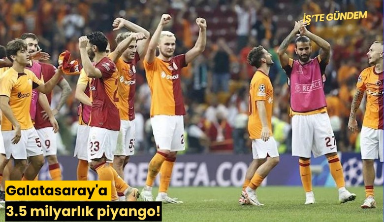 Galatasaray'a 3.5 milyarlık piyango!