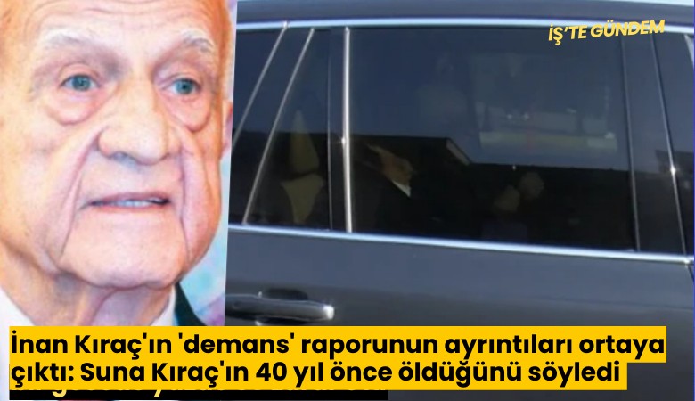 İnan Kıraç'ın 'demans' raporunun ayrıntıları ortaya çıktı: Suna Kıraç'ın 40 yıl önce öldüğünü söyledi, günleri bilemedi