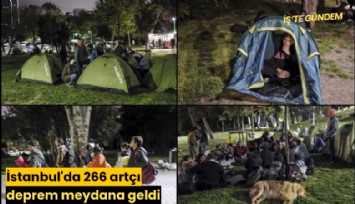 İstanbul'da 266 artçı deprem meydana geldi