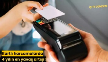 Kartlı harcamalarda 4 yılın en yavaş artışı!