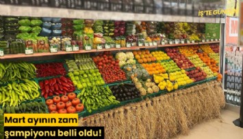 Mart ayının zam şampiyonu belli oldu!