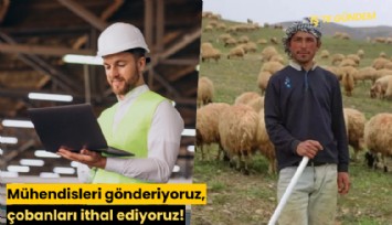 Mühendisleri gönderiyoruz, çobanları ithal ediyoruz!