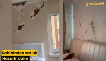 Sahibinden satılık 'Hasarlı' daire!