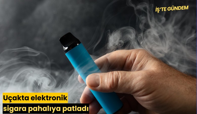Uçakta elektronik sigara pahalıya patladı
